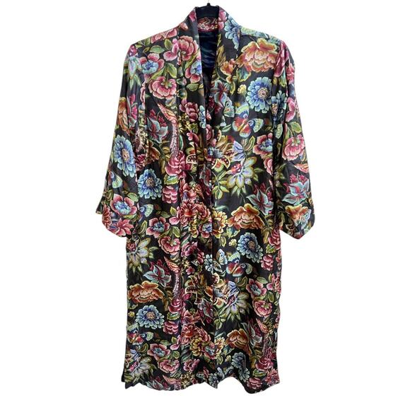Johnny Was NEW Kimono Reversible Burnt Velvet Long Cardigan Pockets One Size - Picture 3 of 9